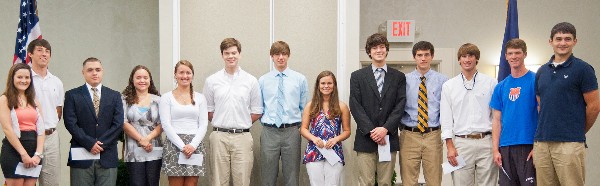 In May, the chapter recognizes recipients of its 2012 scholarship awards presented to high school seniors who will major in engineering or other selected sciences.